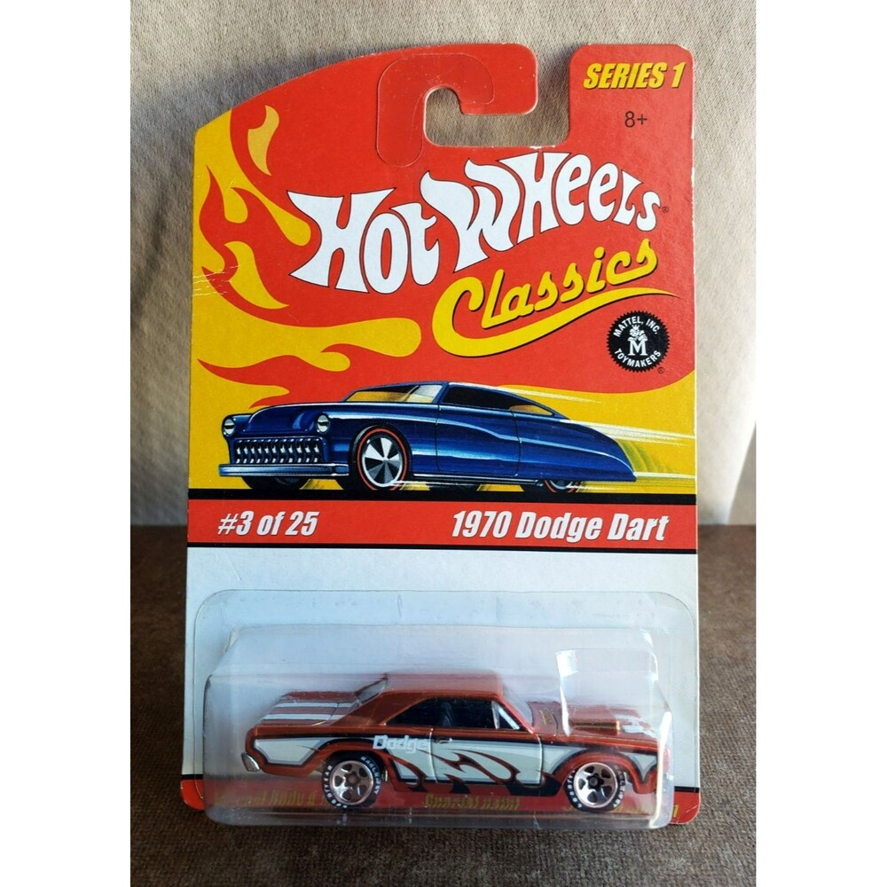 2005 Hot Wheels 1970 DODGE DART Spectraflame Orange CLASSICS SERIES 1 #3/25 1:64